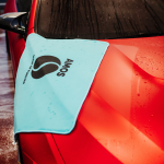 prosop microfibra albastru ultra absorbant dupa stergere