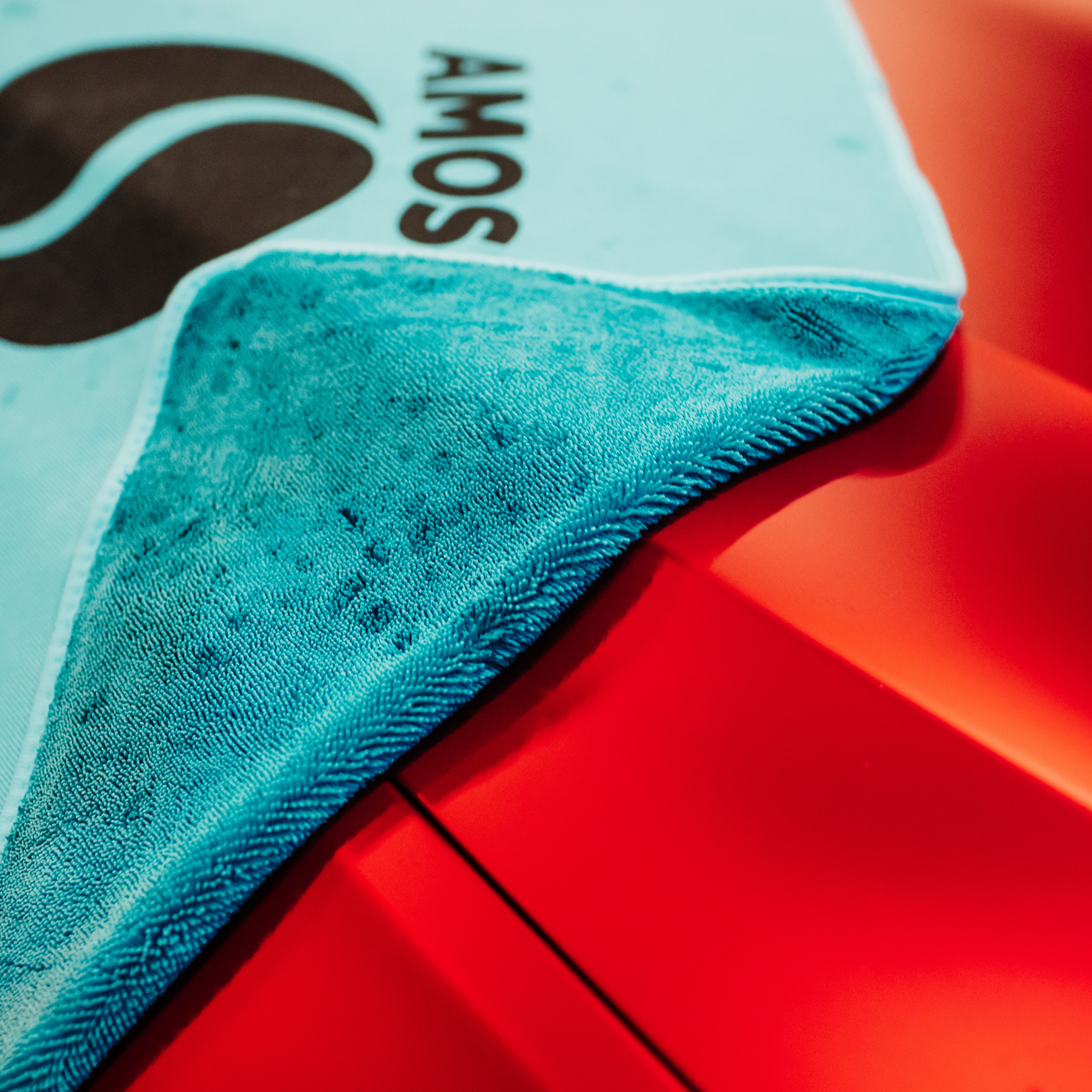 prosop microfibra ultra absorbant turcoaz finish fara pete si fara urme de apa