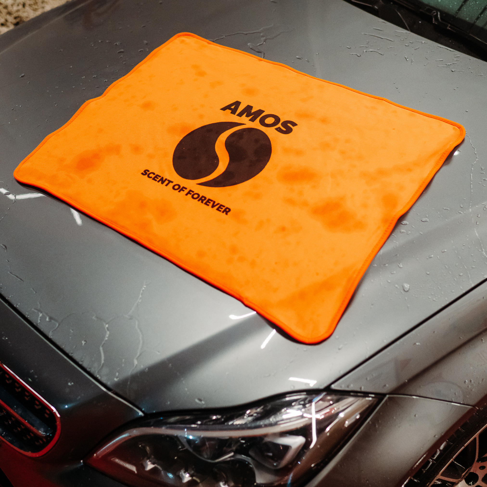 prosop portocaliu microfibra ultra absorbant detailing auto amos