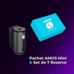 Pachet AMOS Mini Negru + Set Rezerve Blue